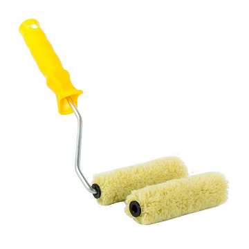 Валик  70мм, полиакрил зеленый + запаска, ворс 12мм, ролик d=15мм, ручка d=6мм, Decor