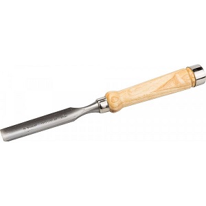 Стамеска-долото "Зубр" 20мм,  с деревяной ручкой, хромованадиевая