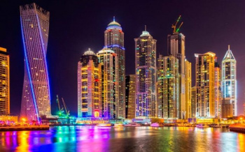 Фотопанно "Доха небоскребы" 4000*2700мм