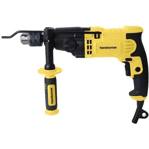 Дрель удар. Hanskonner HID21100DS 1000Вт,0-1100/3000 об/мин,,патрон 13мм,ДВЕ СКОРОСТИ, кабель 4 м.