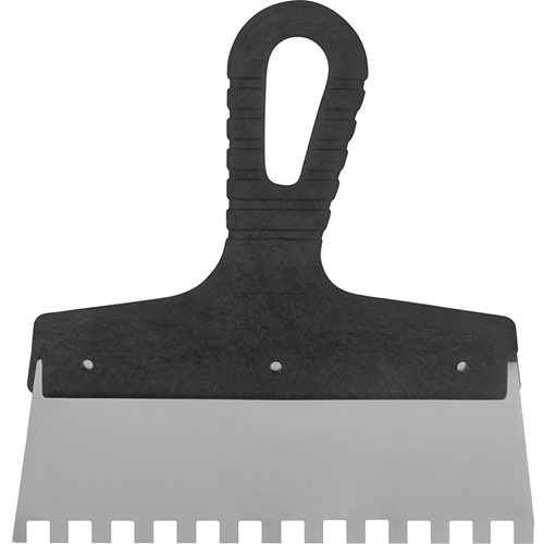 Шпатель Сибртех, нержавеющая сталь 200мм, зуб 8*8мм