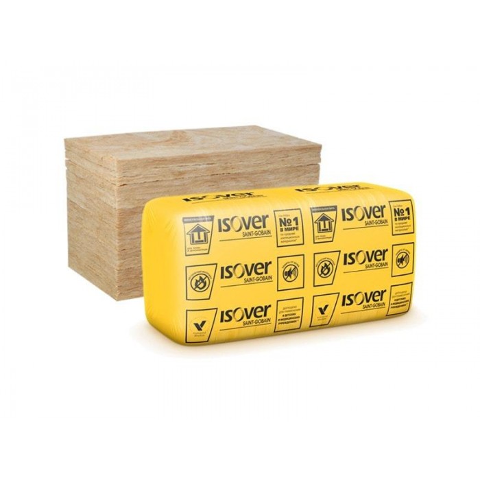 Утеплитель Изовер Скатная Кровля 1170*610*100мм, 7,14м2, 0,714м3, 10 плит