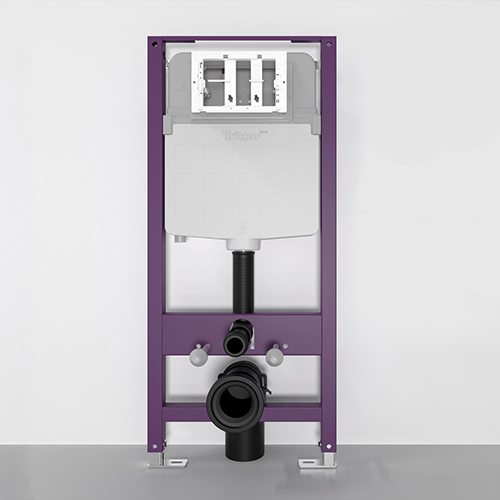 Система инсталляции "Triton-Pro" для подвесного унитаза "EVO8015N" механическая, без кнопки