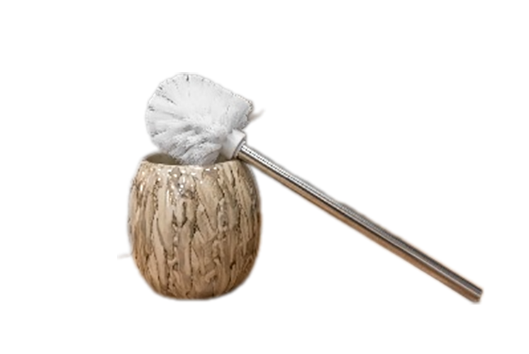 Щетка "Оникс CE1033B-TOH" для унитаза, коричневый, керамика