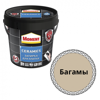 Затирка водостойкая "Moment Ceramics , 1кг, "багамы" цементная