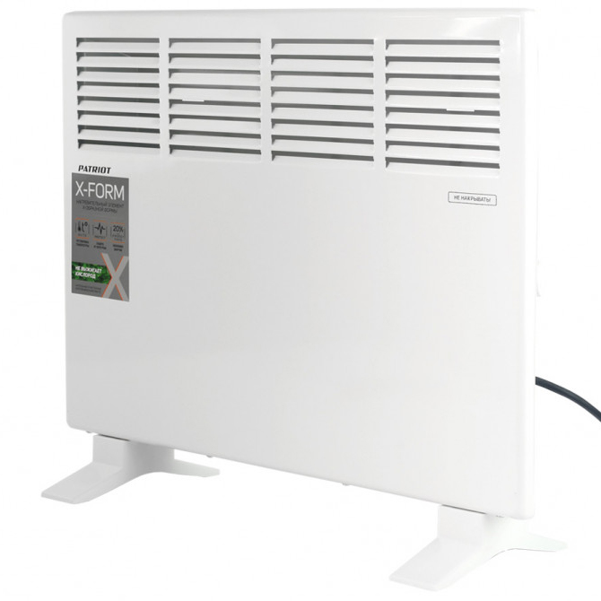 Конвектор PT-C 15 X, 750/1500Вт, Х-образный монолитный нагревательный элемент &quot;Patriot&quot;