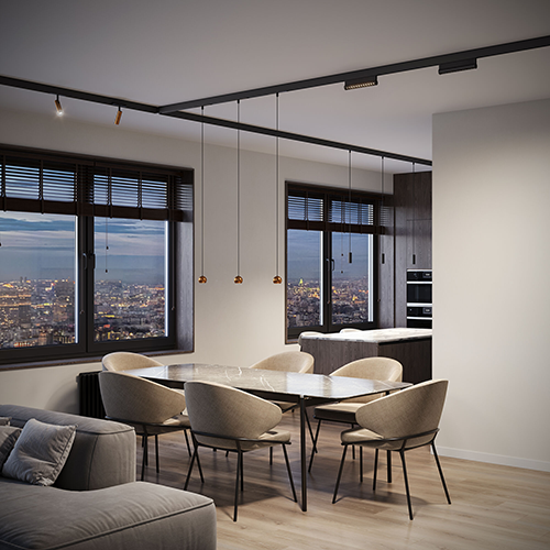 Шинопровод Slim Magnetic накладной (черный) (3 м) 85127/00