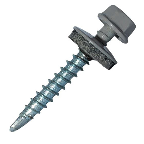 Саморез кровельный окрашенный графит 4,8*28мм RAL7024