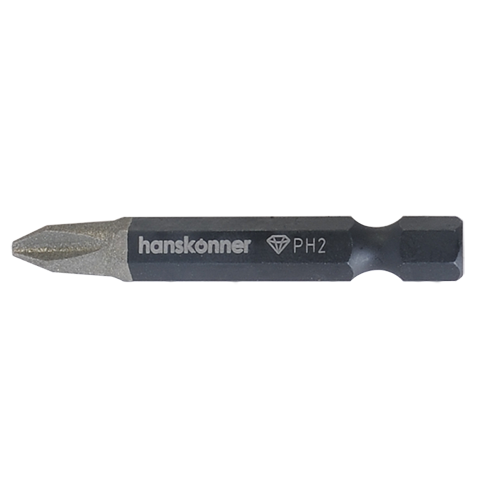 Бита PH2*50мм, сталь S2, Diamond, 2шт/уп &quot;Hanskonner&quot;