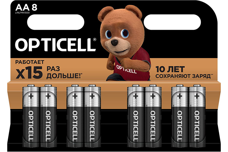 Эл.питания Opticell Basic LR6 (АА) к-т 8шт 1/12