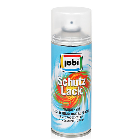 Лак аэрозольный "Jobi", 0,400л, "Бесцветный"