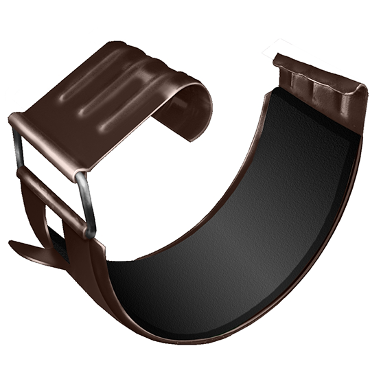 Металлический соединитель желобов "Шоколад" "Optima" d=125