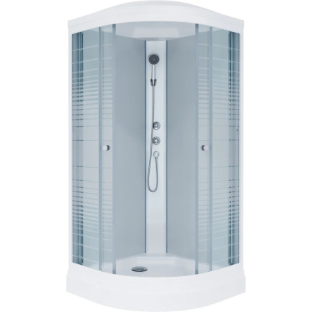 Душевая кабина "Тритон" "Стандарт А", 1000*1000мм, низкий поддон, рисунок аква полосы