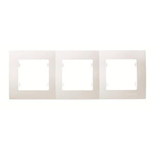 Рамка 3-я бел  универс Lillium Natural(Makel)