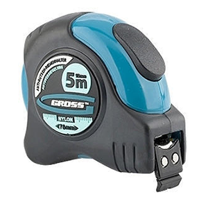 Рулетка "Gross" с магнитным обрезиненным зацепом 5м*19мм