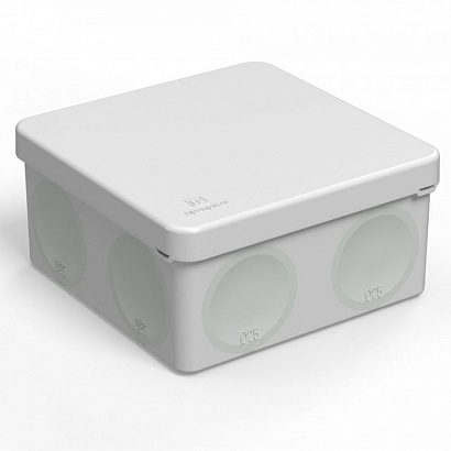 Коробка распределительная "Промрукав" для открытой проводки, 100*100*50мм