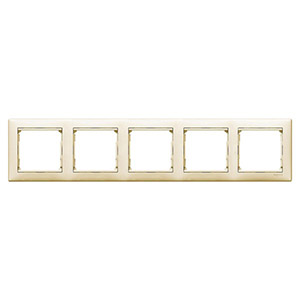 Рамка 5-ая, "Valena Legrand", кремовая, горизонтальная