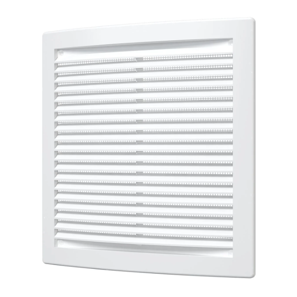 Решетка пластиковая вентиляционная 200*200, белая