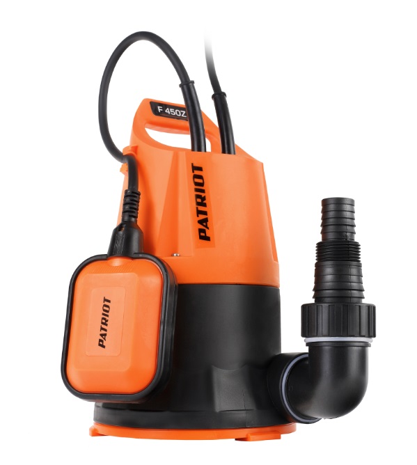 Насос дренажный F 450Z для чистой воды, 450Вт, 8000 л/час "Patriot"