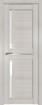 Дверное полотно  "19Х",700*2000*36мм, остекленное, матовое экошпон-"Эш вайт мелинга" Profildoors