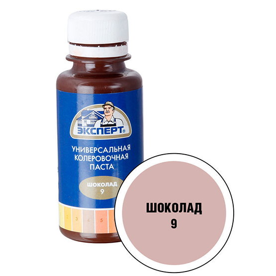 Паста колерная универсальная "Эксперт", 100мл, "Шоколад"