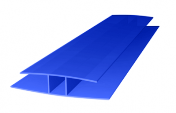 Профиль соединительный неразъемный 6000*4-6мм, синий