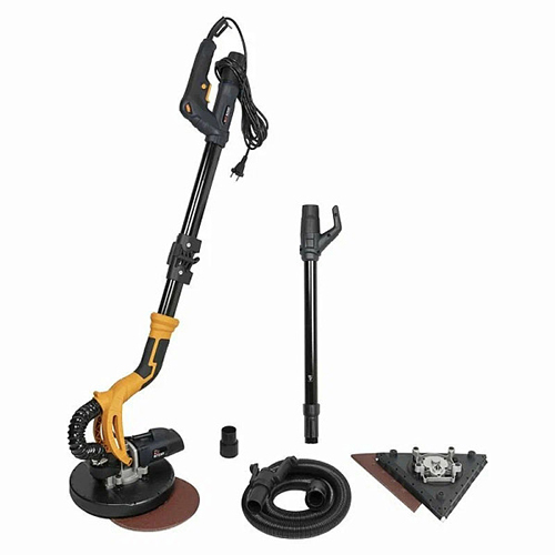 Шлифмашина электрическая &quot;DLT GrandFlex V37 PLUS&quot; (R7237), 600Вт, диск d225мм, ручка до 1,65м, в комплекте треуголная насадка для шлифовки