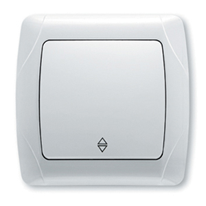 Переключатель 1-кл, "Carmen Viko", скрытой проводки, белый