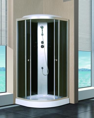 Душевая кабина "Golden Frog S90A", поддон акриловый, низкий, тонированные стекла 900*900*2150мм