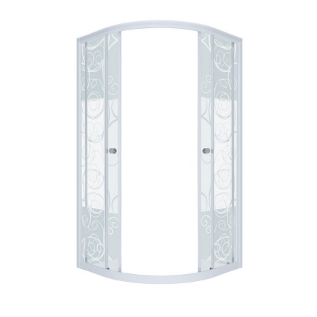 Комплект стекол "Аква Узоры" 900*900мм с дугами