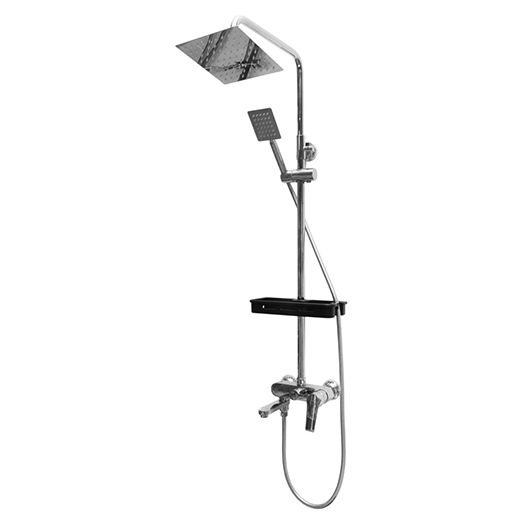 Душевой гарнитур "Calorie" для ванны c тропическим душем и смесителем "5139 D71", с изливом