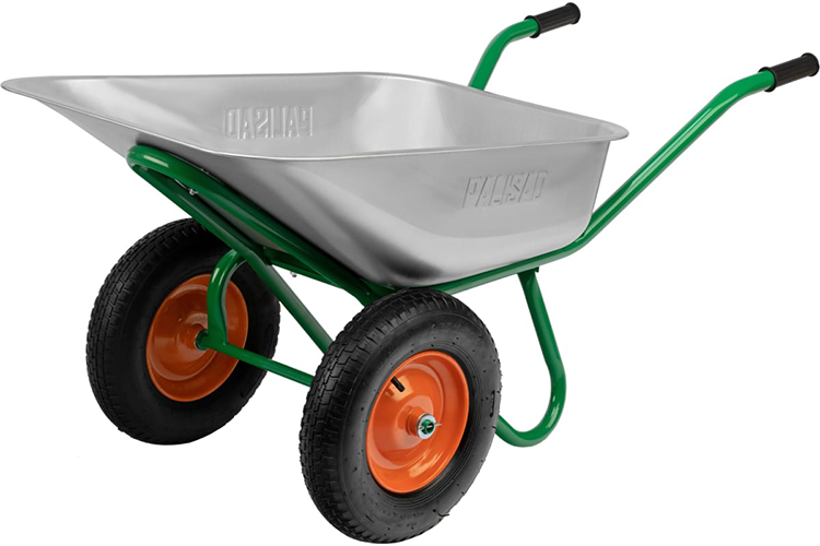 Тачка садово-строительная "Palisad", грузоподъемность 320кг, объем 90л, 2х колесная, усиленная