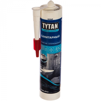 Герметик силиконовый санитарный "Tytan Euro-Line", белый, 290мл