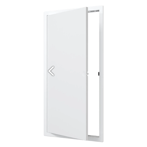 Лючок пластмассовый белый 223*423 с фланцем 200*400, нажимной