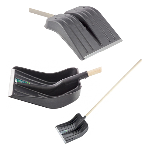 Лопата &quot;СИБРТЕХ&quot; снеговая пластиковая 360*405*1550мм, деревянный черенок в/с Россия
