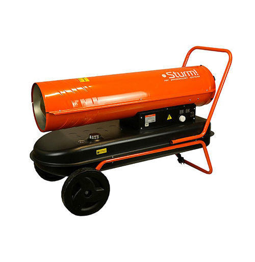 Пушка тепловая дизельная DKH50, 50кВт, производ. 718м3/час,  расход топ. 3кг/ч, прямой нагрев, &quot;Sturm!&quot;