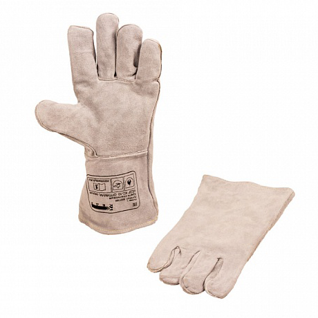 Краги спилковые КЕДР КС-10 ОПТИУМ, серые