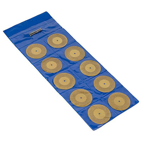 Алмазный диск  "DLT" для гравера с титановым покрытием d50*3*0,6мм,набор10шт