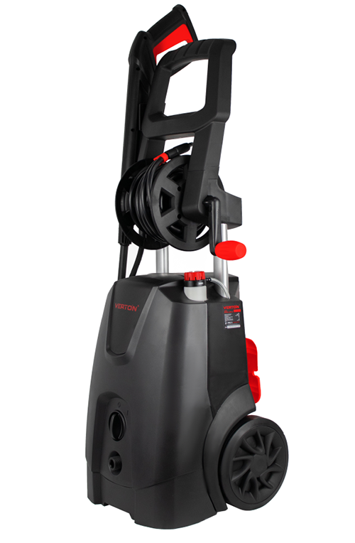 Мойка выс.давл.VERTON WM-2300R (2300 Вт., давл. мин/макс 120/185 бар,расх. воды мин/макс 6,7/8,3 л/мин., 8м шланг, катушка для шланга)