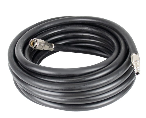 Шланг маслостойкий армированный с быстросъемами Verton Air RH10 (10*15-диаметр внутренний и внешний, диаметр штуцера 1/4, давл 20 бар,длина 10м)