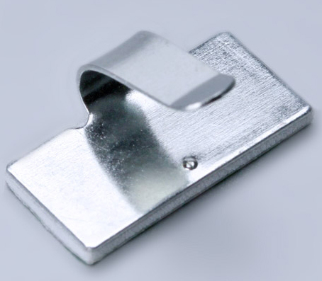 Площадка самоклеящаяся "Fortisflex ПМС-КМ" 25*15 металлическая с клипсой