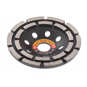 Чашка "Sparta" алмазная зачистная, 125мм, двухрядная