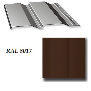 Сайдинг корабельная доска, 6000*263мм, "Шоколад"