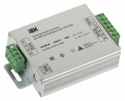 Усилитель "Иэк" для RGB 3 канала, 4А, 144Вт