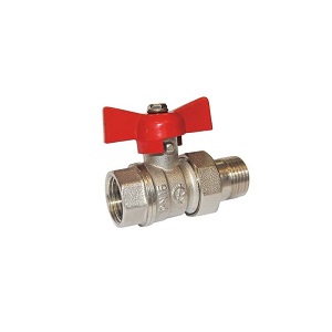 Клапан шаровый с американкой "Бабочка" F*МCB  1/2в/н "Lavita"