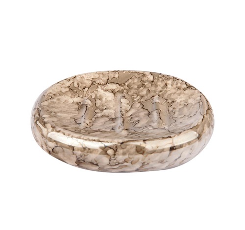 Мыльница "Оникс CE1033B-SD", коричневый, керамика