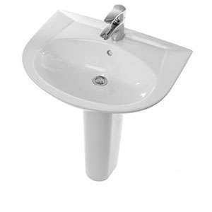 Умывальник &quot;Sanita, Classic Luxe SL&quot; белый с пьедесталом