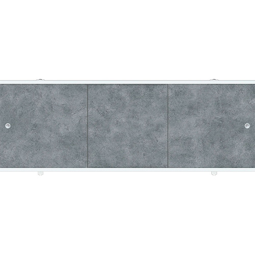 Экран для ванны &quot;Пудровый рай/Бетон&quot;, 1,48м