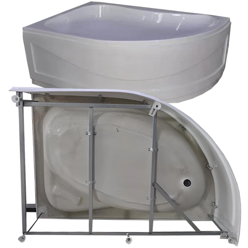 Ванна акриловая "GF-2015 L", 1700*1000*550мм, левая, экран