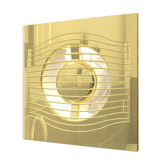 Вентилятор &quot;Era&quot; вытяжной &quot;SLIM 5C Gold&quot; D125, 10Вт, осевой, с обратным клапаном, золото